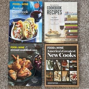 4 Food & Wine Cookbooks